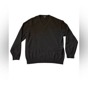 Club Room Men's Black V-Neck Cashmere Sweater